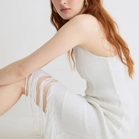 J Crew Collection NWT Fringe-Trim Sequin Sheath Dress *NWT - Picture 4 of 10